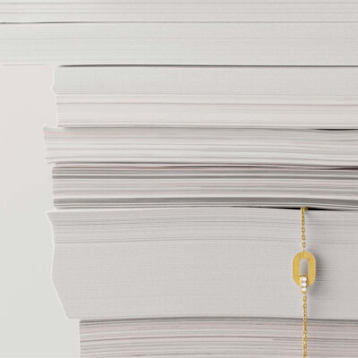 Bracelet Arthus Bertrand Ruban en or jaune polie et diamants