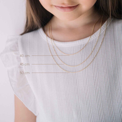 Chaine Arthus Bertrand Forçat rond en or jaune, 40cm