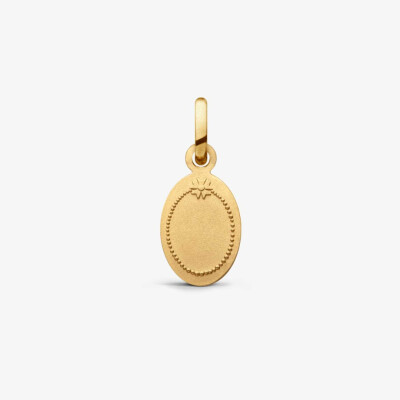 Médaille Arthus Bertrand croix  en or jaune et laque rose