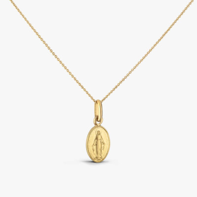 Médaille Arthus Bertrand Vierge Miraculeuse de Camus 2 faces 10 mm or jaune