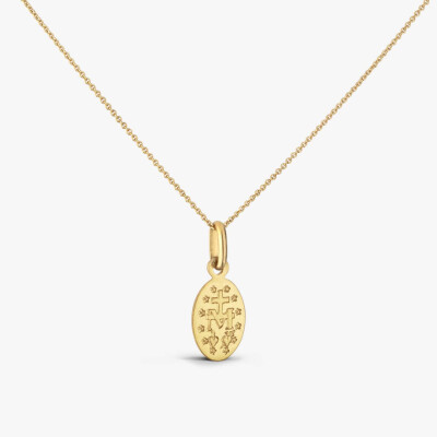 Médaille Arthus Bertrand Vierge Miraculeuse de Camus 2 faces 10 mm or jaune