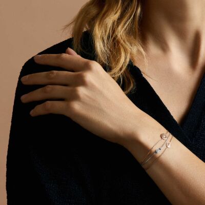 Bracelet Arthus Bertrand médaille Miraculeuse en or rose