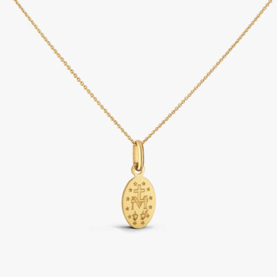 Médaille Arthus Bertrand Miraculeuse en or jaune laqué noir