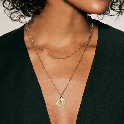 Médaille Arthus Bertrand Pluie d'Etoiles en or jaune poli, 18mm