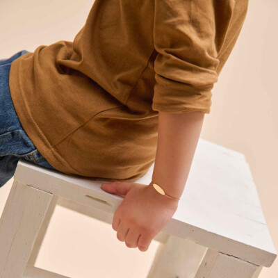 Gourmette Arthus Bertrand Calisson PM chaîne jaseron 14 cm or jaune