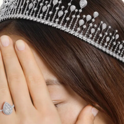 Bague Boucheron Serpent Bohème Motif S en or blanc et diamants