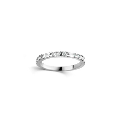 Bague Art Déco diamants en or blanc