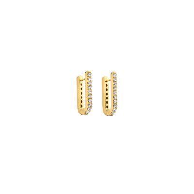 Boucles d'oreilles créoles SoHo or jaune et diamants