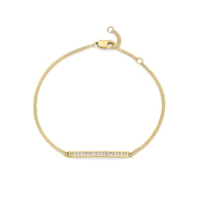 Bracelet SoHo or jaune et diamants