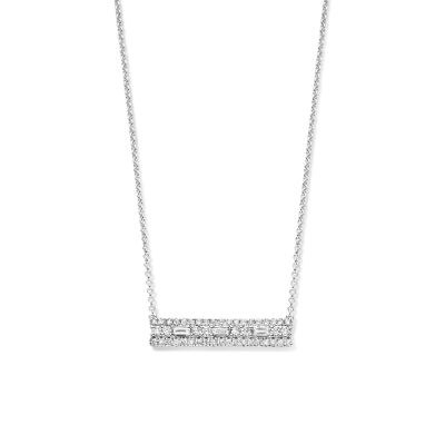 Collier Art Déco diamants en or blanc