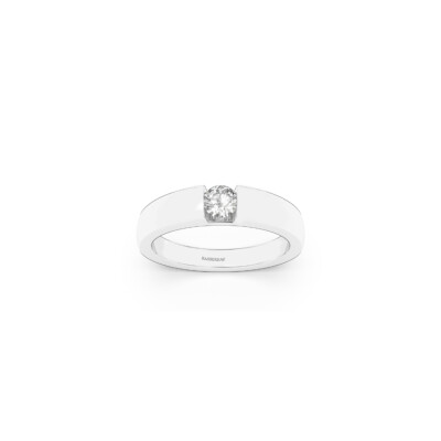 Bague SoHo en or blanc et diamant (diamant de centre certifié GIA N°1393627155)