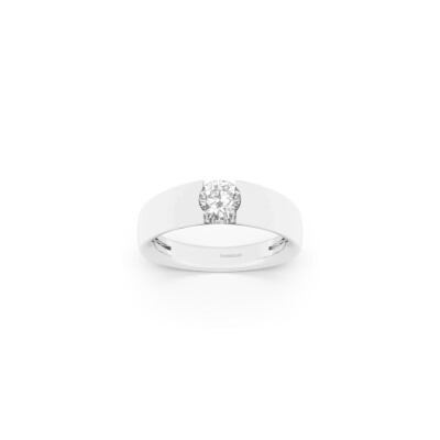 Solitaire Bulles en or blanc et diamant (diamant de centre certifié GIA N°7211730012)