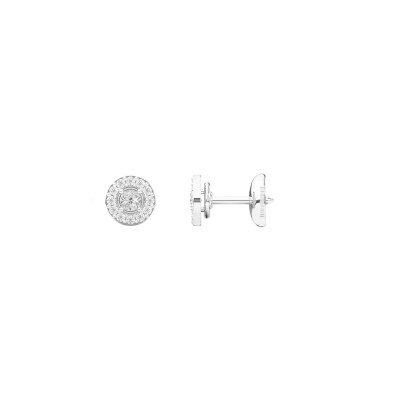 Boucles d'oreilles 1897 diamants en or blanc