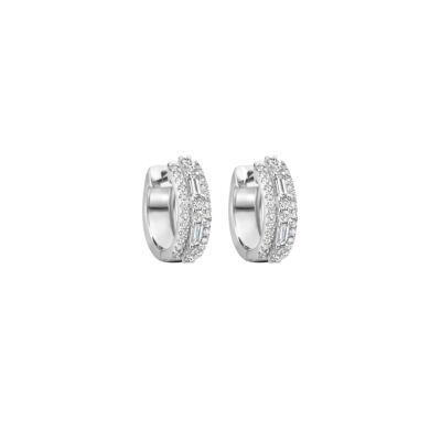 Boucles d'oreilles Art Déco diamants en or blanc