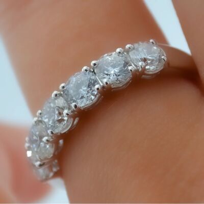 Alliance Infini en or blanc et diamants