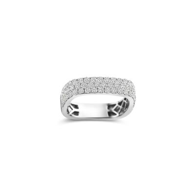 Alliance SoHo demi-tour diamants en or blanc
