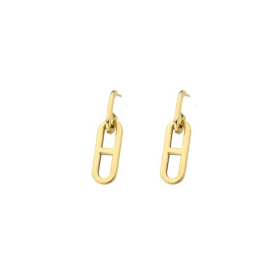 Boucles d'oreilles pendantes en or jaune
