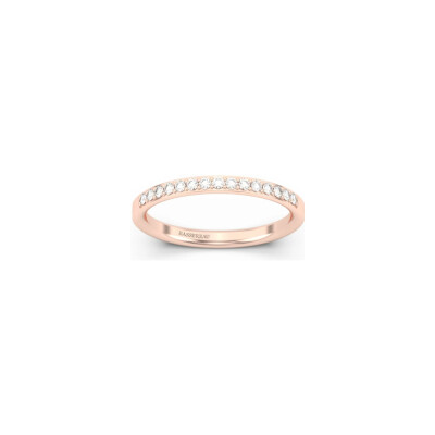 Alliance Infini en or rose et diamants