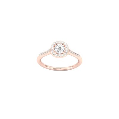 Bague Infini en or rose et diamants