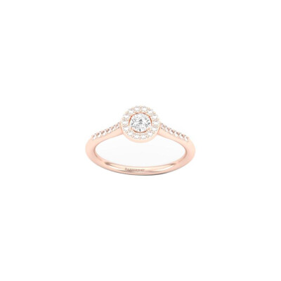 Bague Infini en or rose et diamants