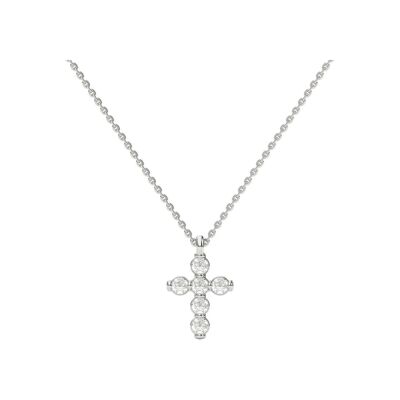 Pendentif 1897 en or blanc et diamants