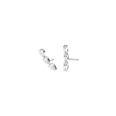 Boucles d'oreilles Infini en or blanc et diamants