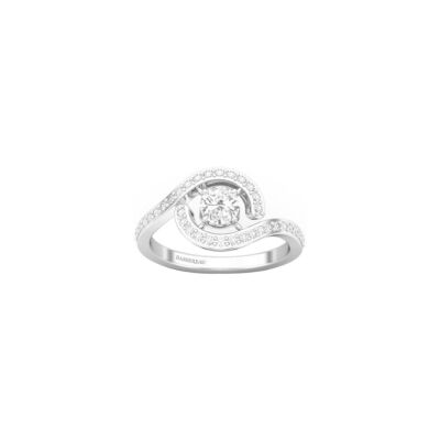 Bague 1897 en or blanc et diamants