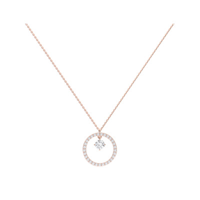 Pendentif 1897 en or rose et diamants