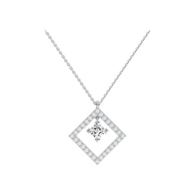 Pendentif SoHo en or blanc et diamants