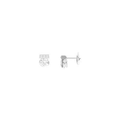 Boucles d'oreilles SoHo en or blanc et diamants