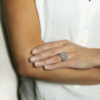Bague Bulles en or blanc et diamants