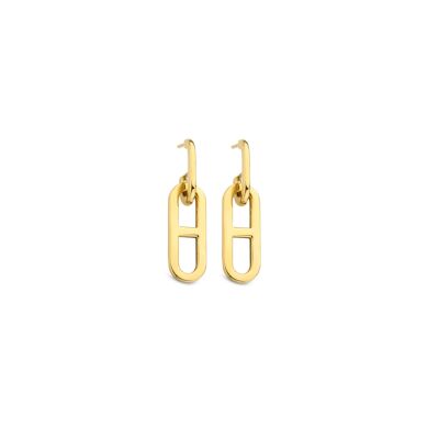 Boucles d'oreilles pendantes en or jaune