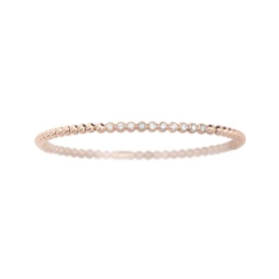 Bracelet Bulles diamants en or rose