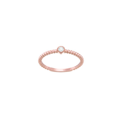 Bague Luna B en or rose et Diamants