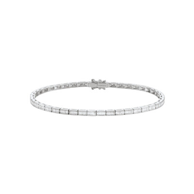 Bracelet Art Déco en or blanc et diamants