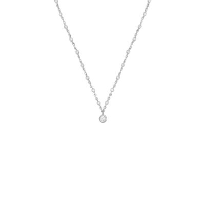 Collier Luna B en or blanc et diamants