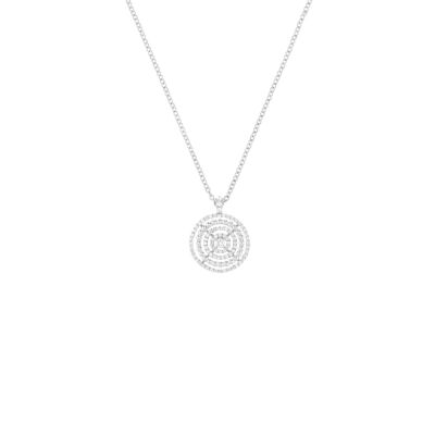 Pendentif Luna B en or blanc et diamants