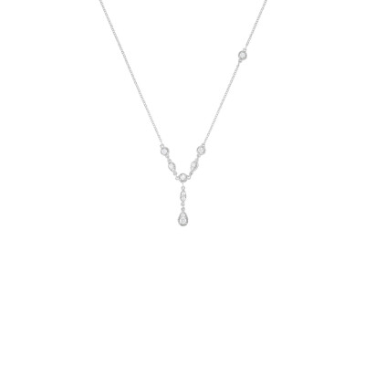 Collier Luna B en or blanc et diamants