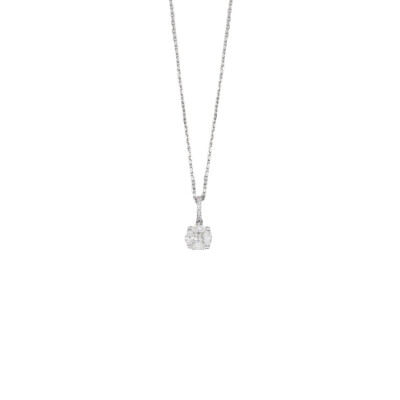 Collier en or blanc et diamants
