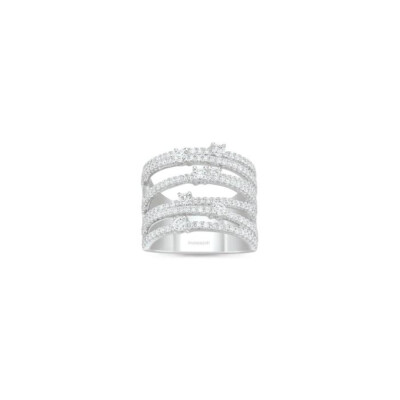 Bague en or blanc et diamants