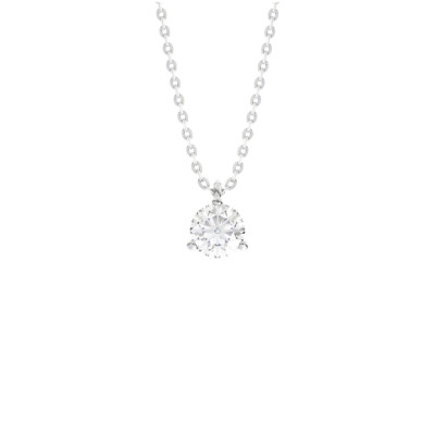 Collier Infini en or blanc et diamant certifié