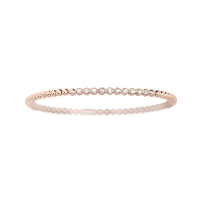 Bracelet Bulles diamants en or rose