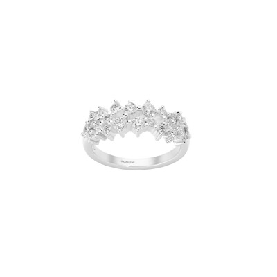 Bague Infini en or blanc pavée diamants