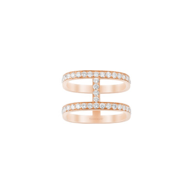 Bague SoHo en or rose et diamants