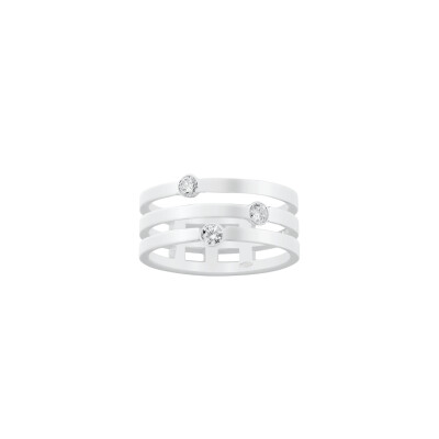 Bague Bulles diamants en or blanc