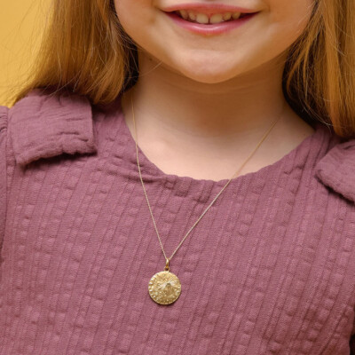 Médaille Arthus Bertrand Pluie d'Etoiles en or jaune poli, 16mm