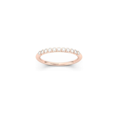 Alliance Infini en or rose et diamants