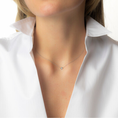 Collier Bulles en or blanc et diamant