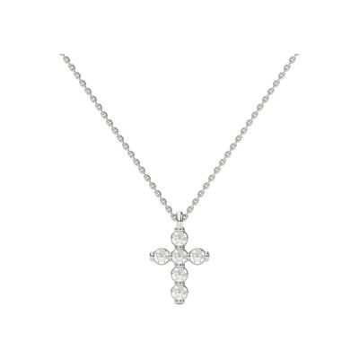 Pendentif 1897 en or blanc et diamants