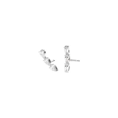 Boucles d'oreilles Infini en or blanc et diamants